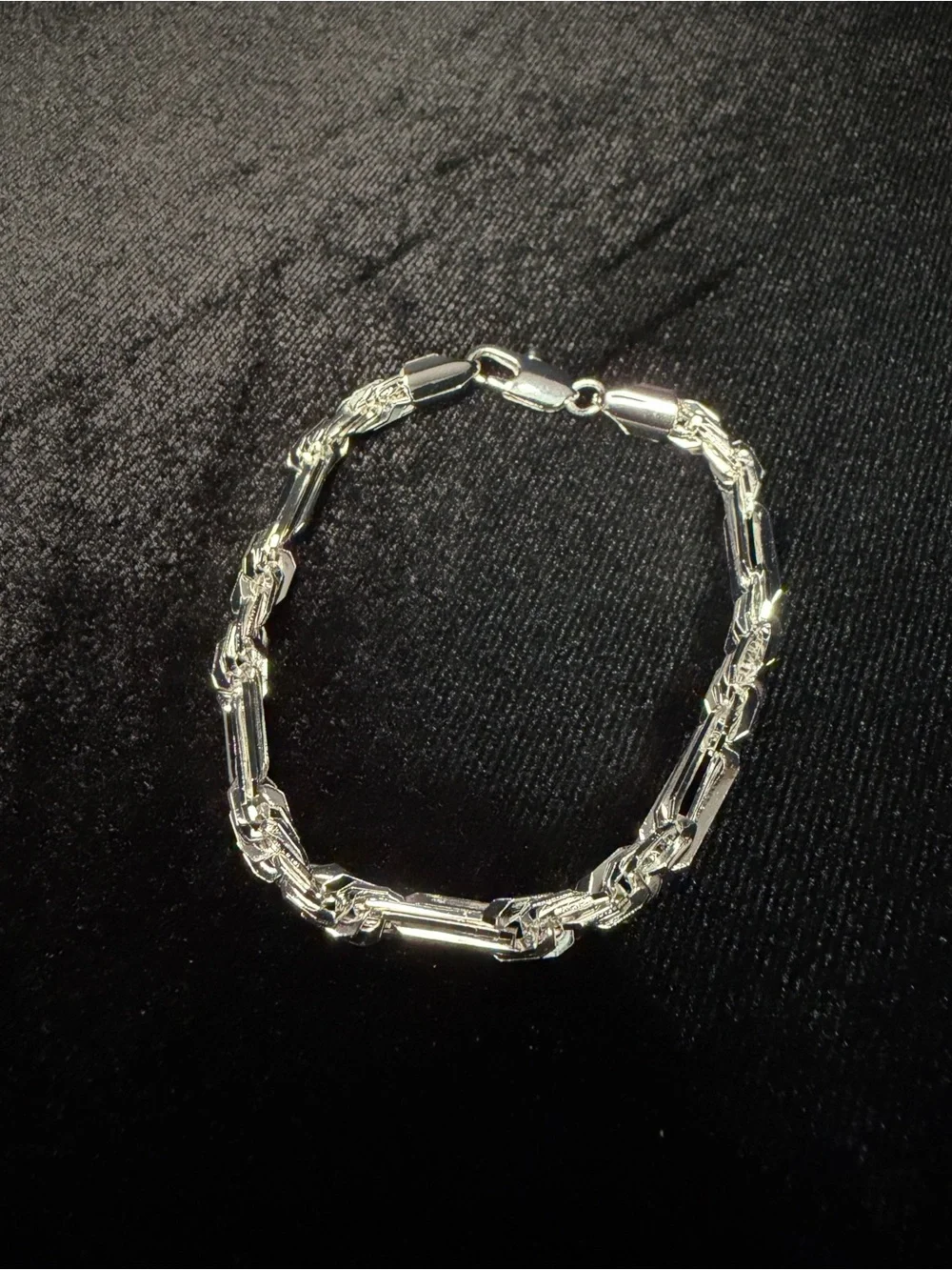 Figarope Milano 7in 5MM Italy 925 Stamped silver premium finish bracelet